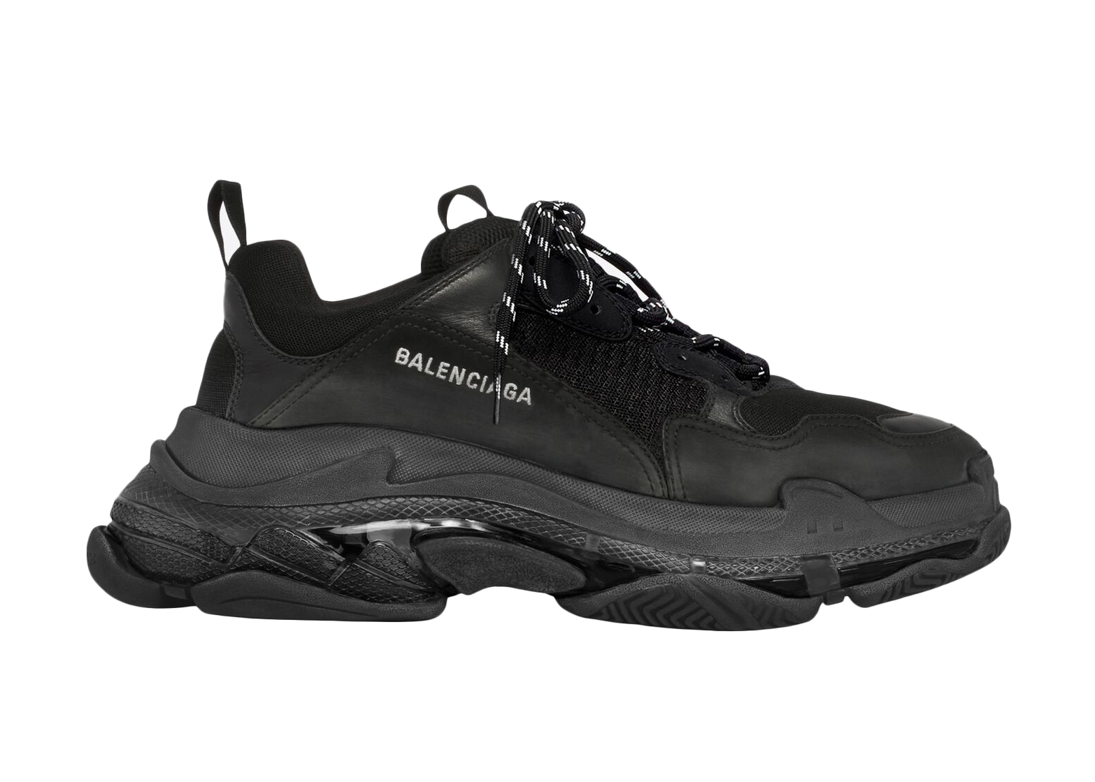Balenciaga Triple S Clear Sole Black - vstockx