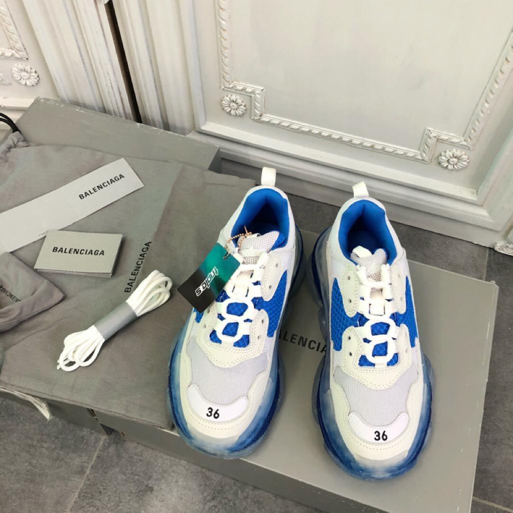 Balenciaga Triple S White Blue - vstockx
