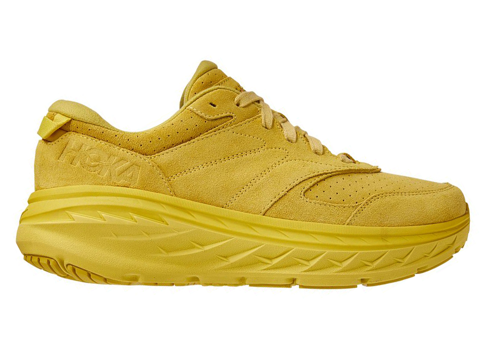 Hoka One One Bondi L Suede Celery Lima Bean (All Gender) - vstockx