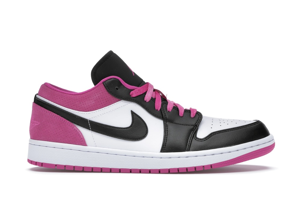 Jordan 1 Low Black Active Fuchsia - vstockx