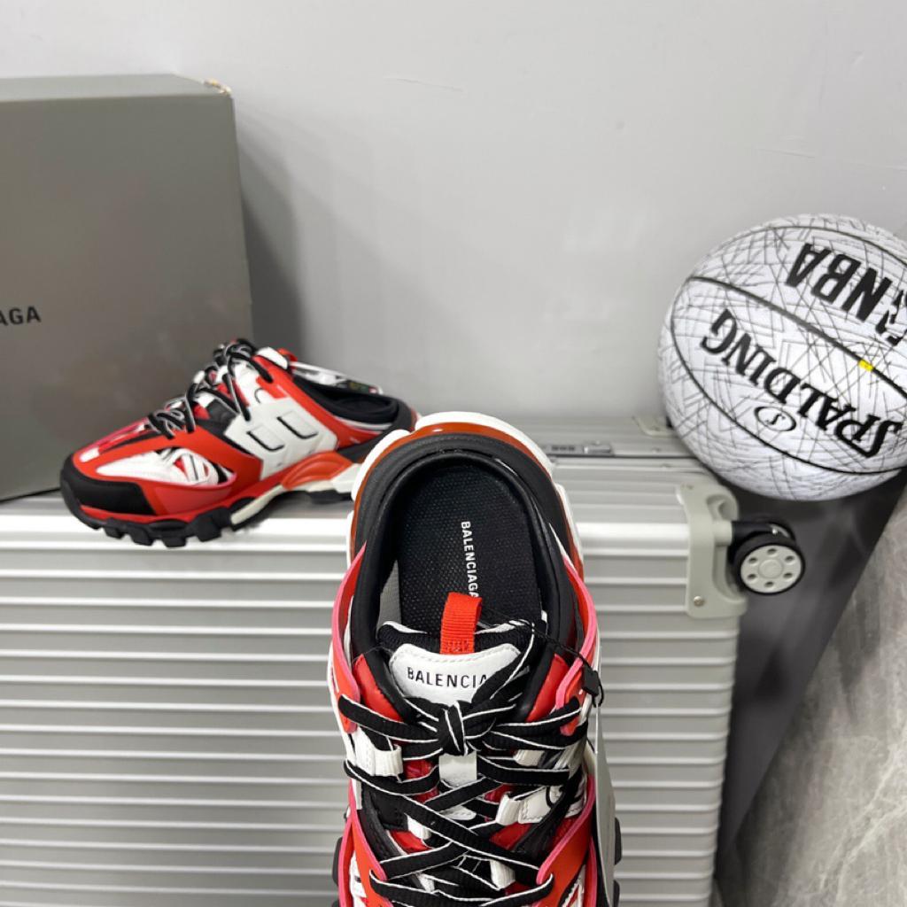 Balenciaga Track Mule Red White - vstockx