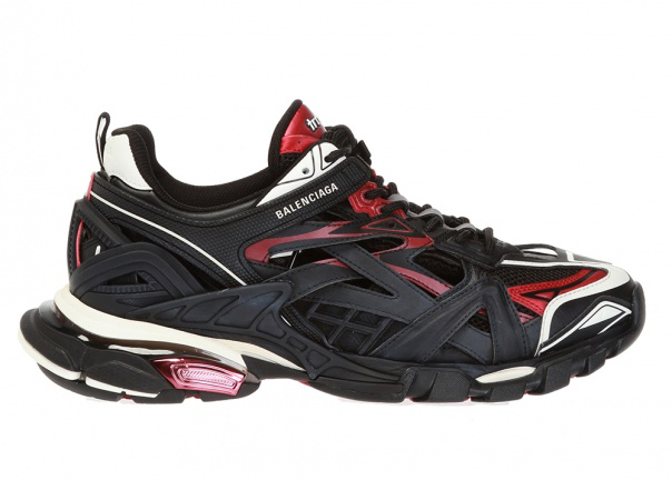 Balenciaga Track 2 Black Burgundy - vstockx
