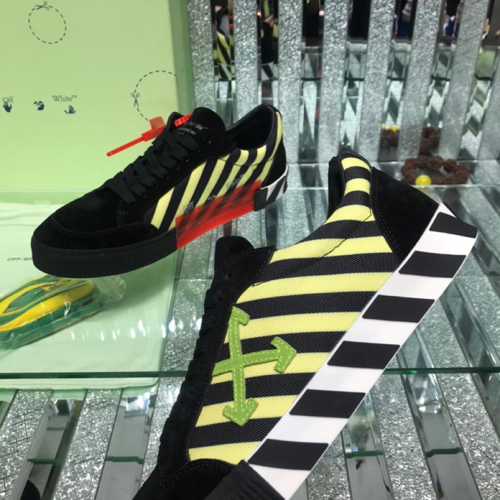 OFF-WHITE Vulc Low Black Yellow Green - vstockx