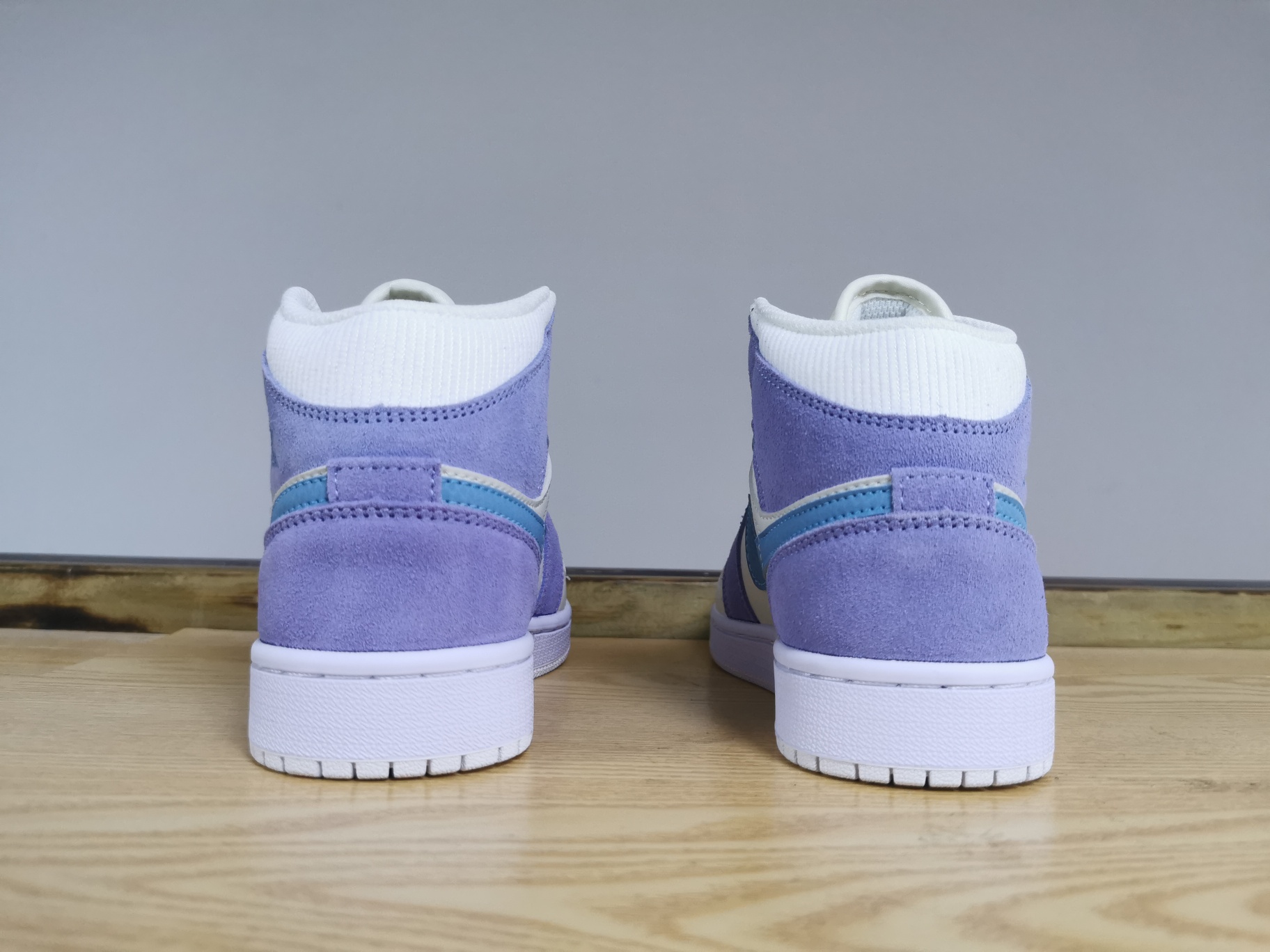 Jordan 1 Mid Purple Aqua - vstockx