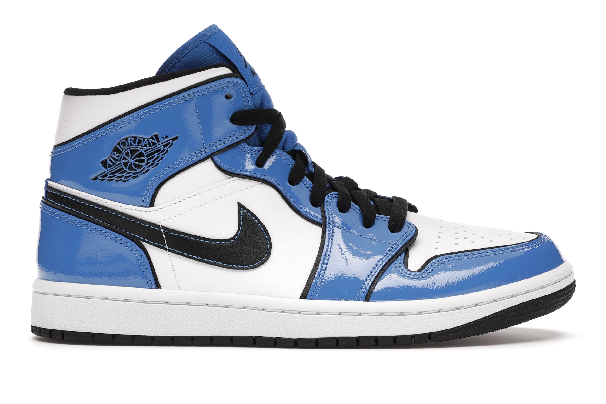 Jordan 1 Mid Signal Blue - vstockx