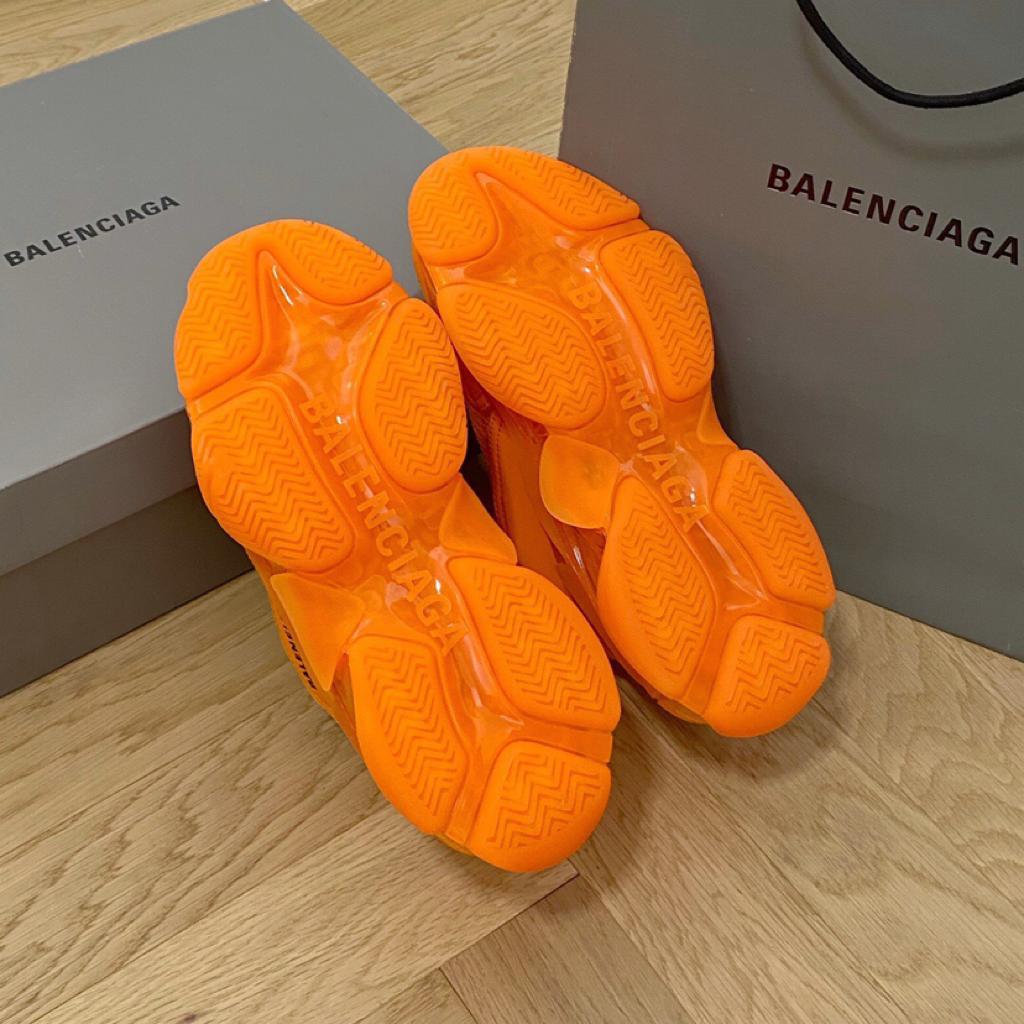 Balenciaga Triple S Clear Sole Orange - vstockx