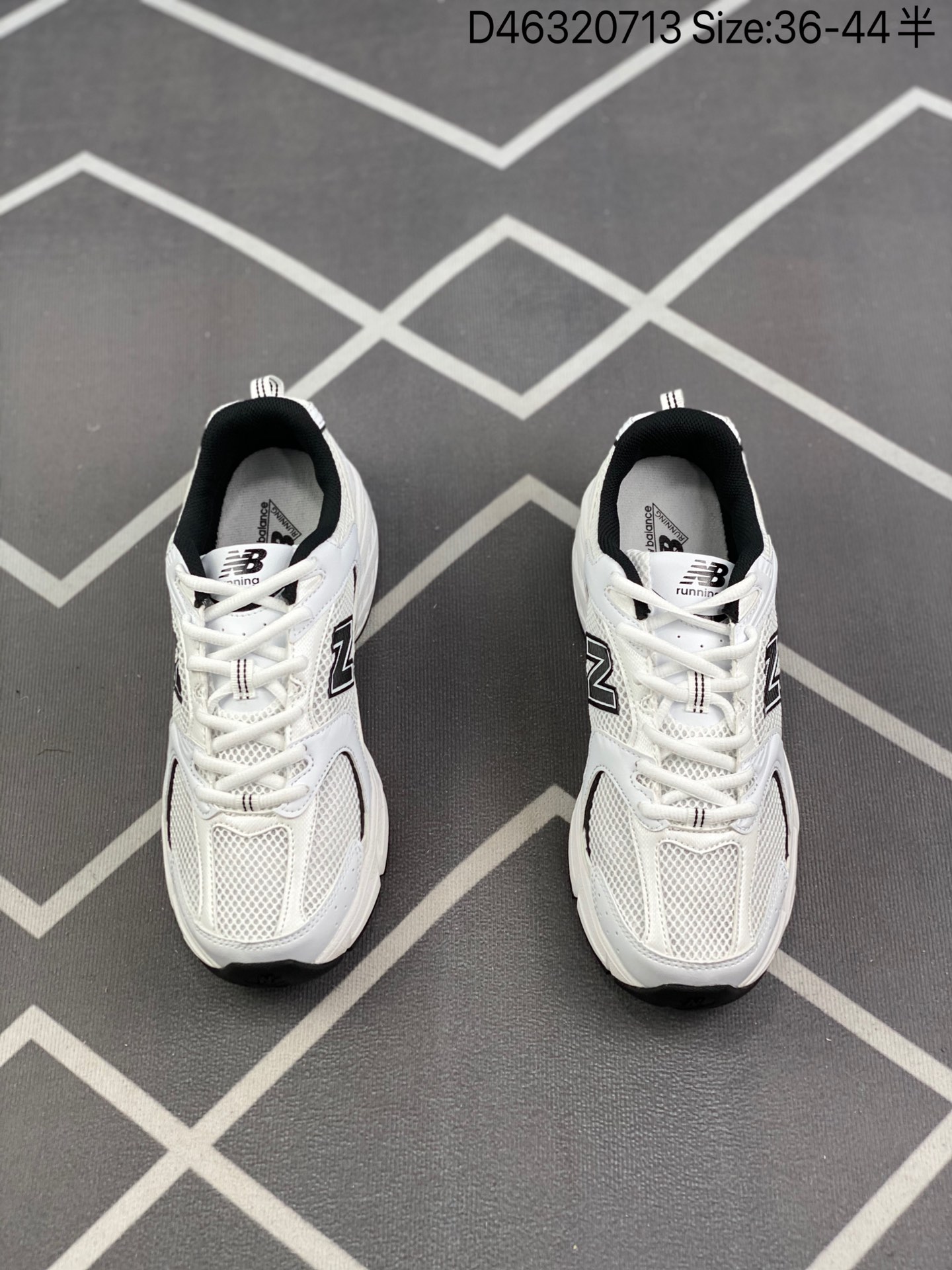 New Balance 530 White Black Details - vstockx