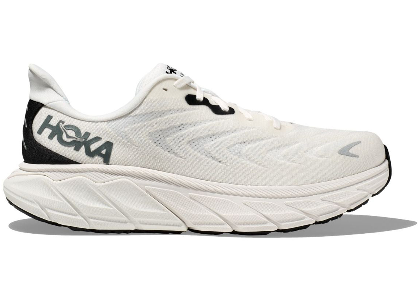 Hoka One One Arahi 6 Blanc De Blanc Steel - vstockx