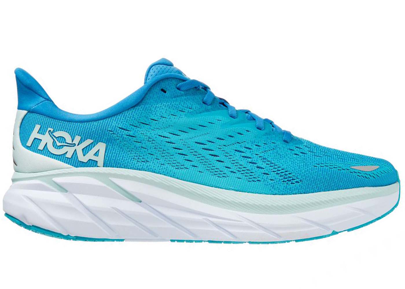 Hoka One One Clifton 8 Ibiza Blue Scuba - vstockx