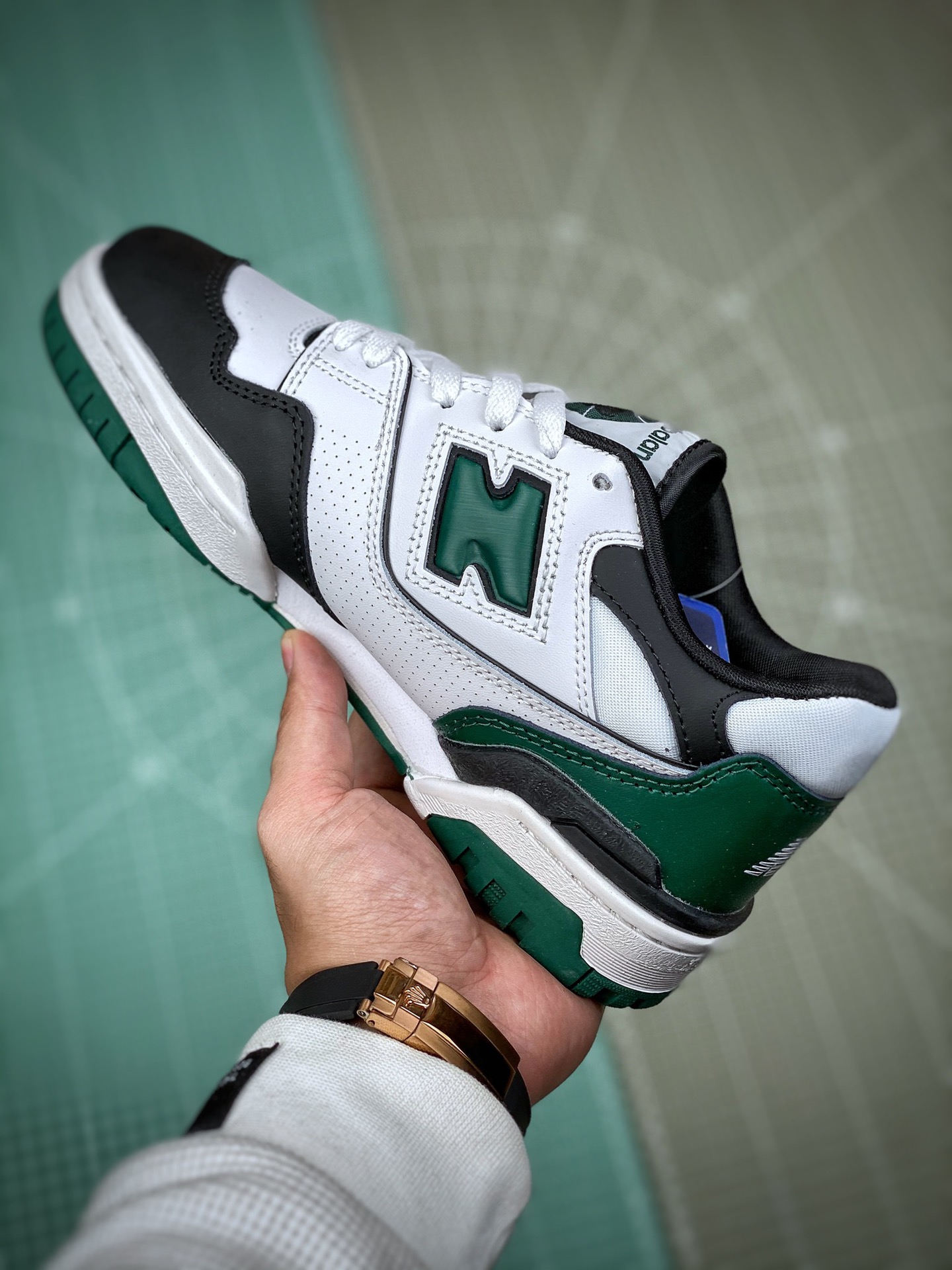 New Balance 550 White Green Black - vstockx