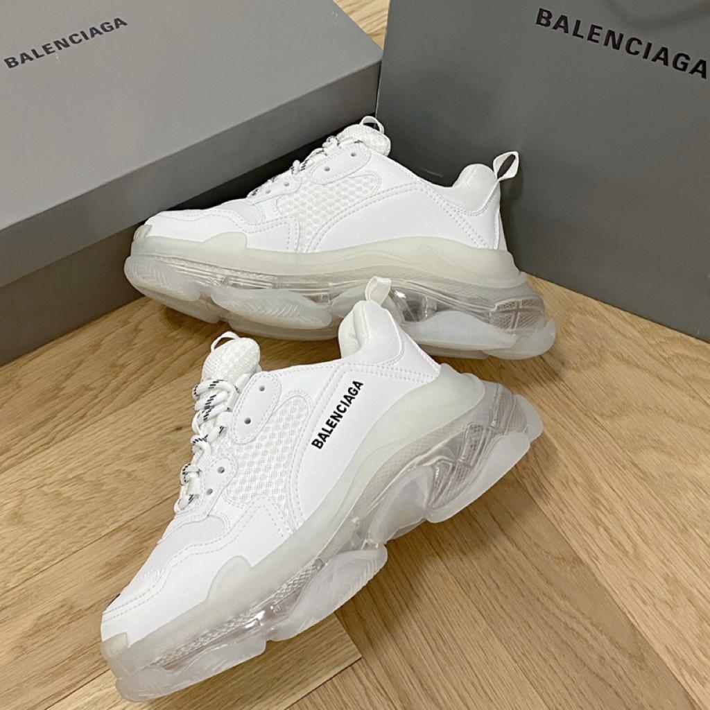 Balenciaga Triple S Clear Sole White - vstockx