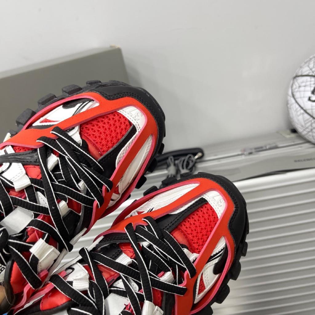 Balenciaga Track Mule Red White - vstockx