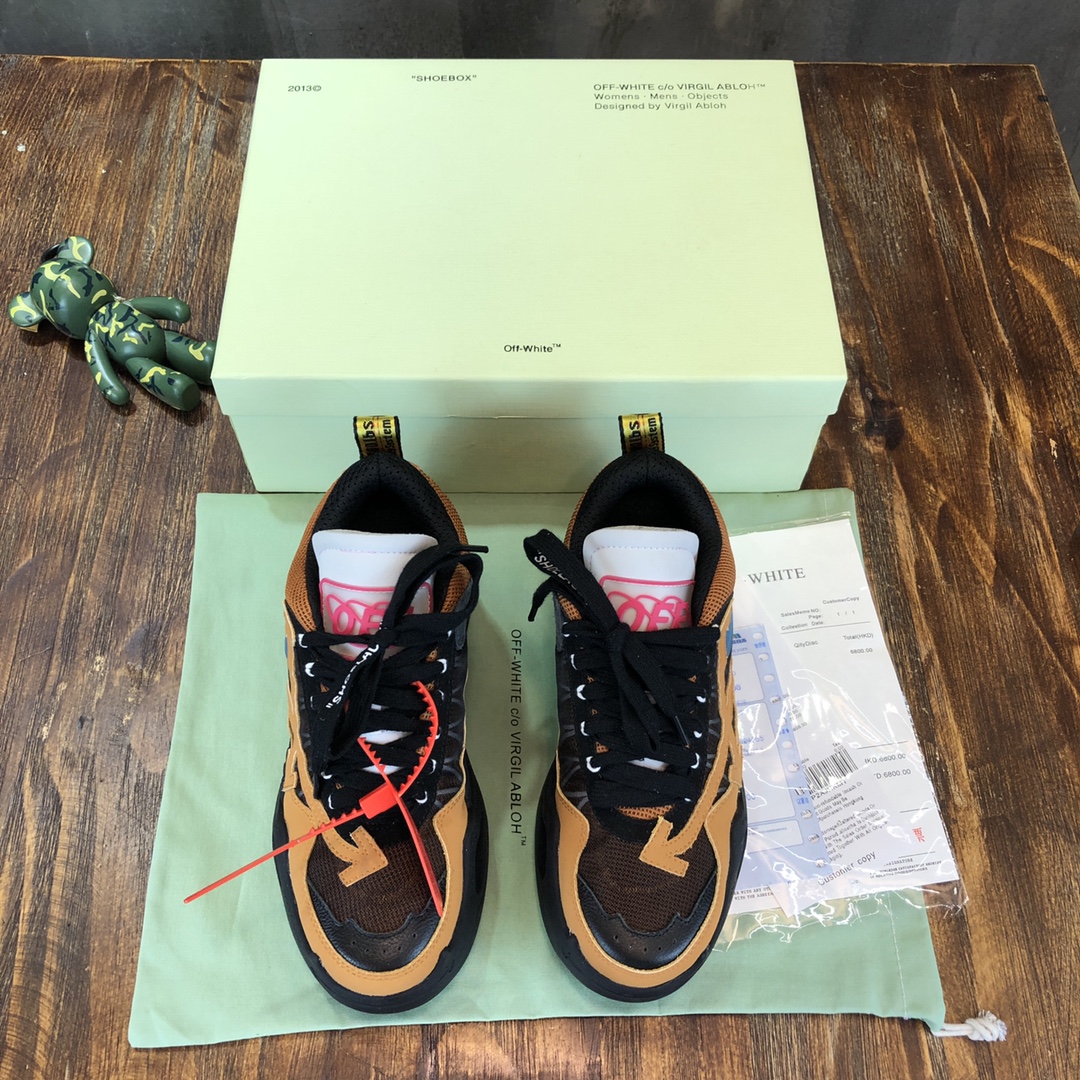 Off-White Odsy-1000 Khaki Brown - vstockx