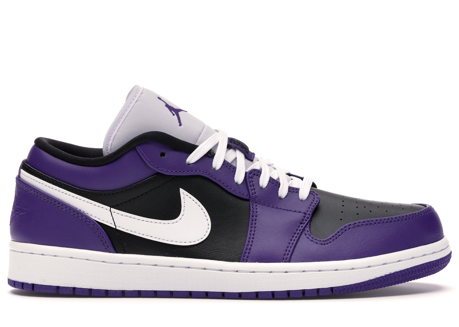 Jordan 1 Low Court Purple Black - vstockx