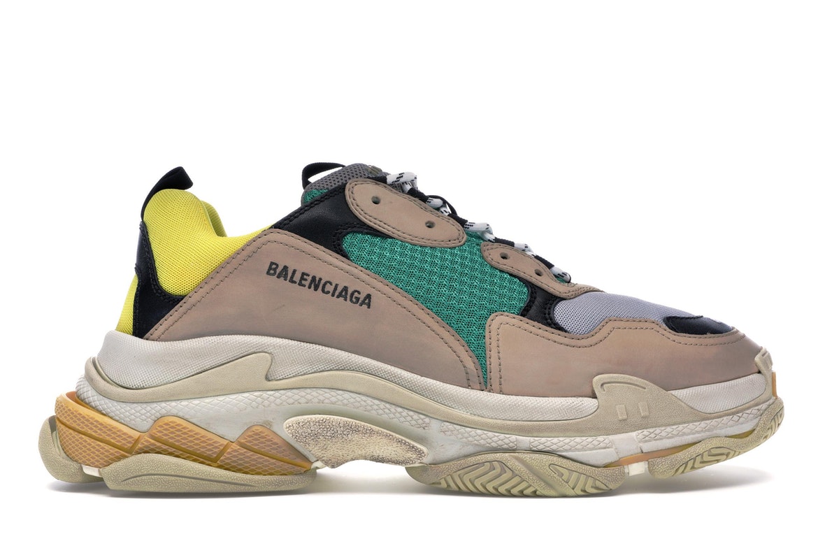 Balenciaga Triple S Beige Green Yellow (2018 Reissue) - vstockx