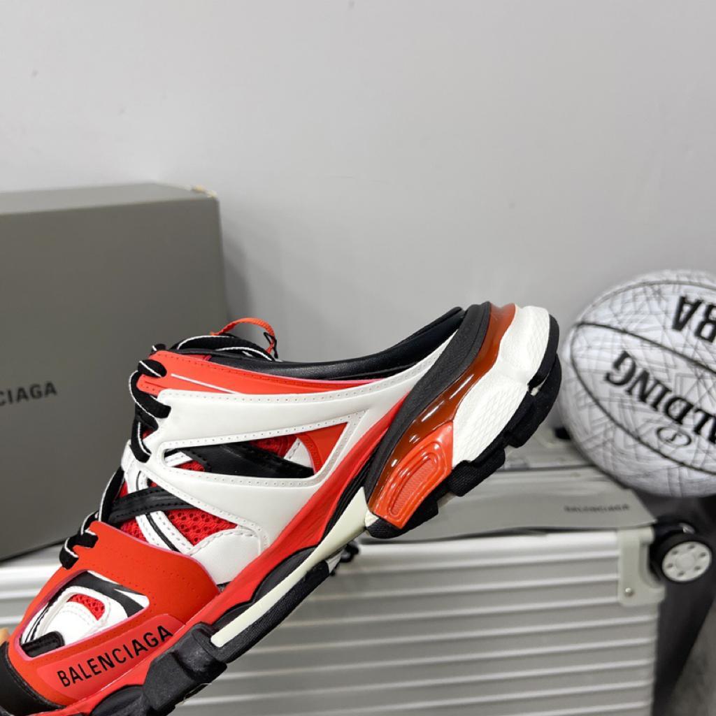 Balenciaga Track Mule Red White - vstockx