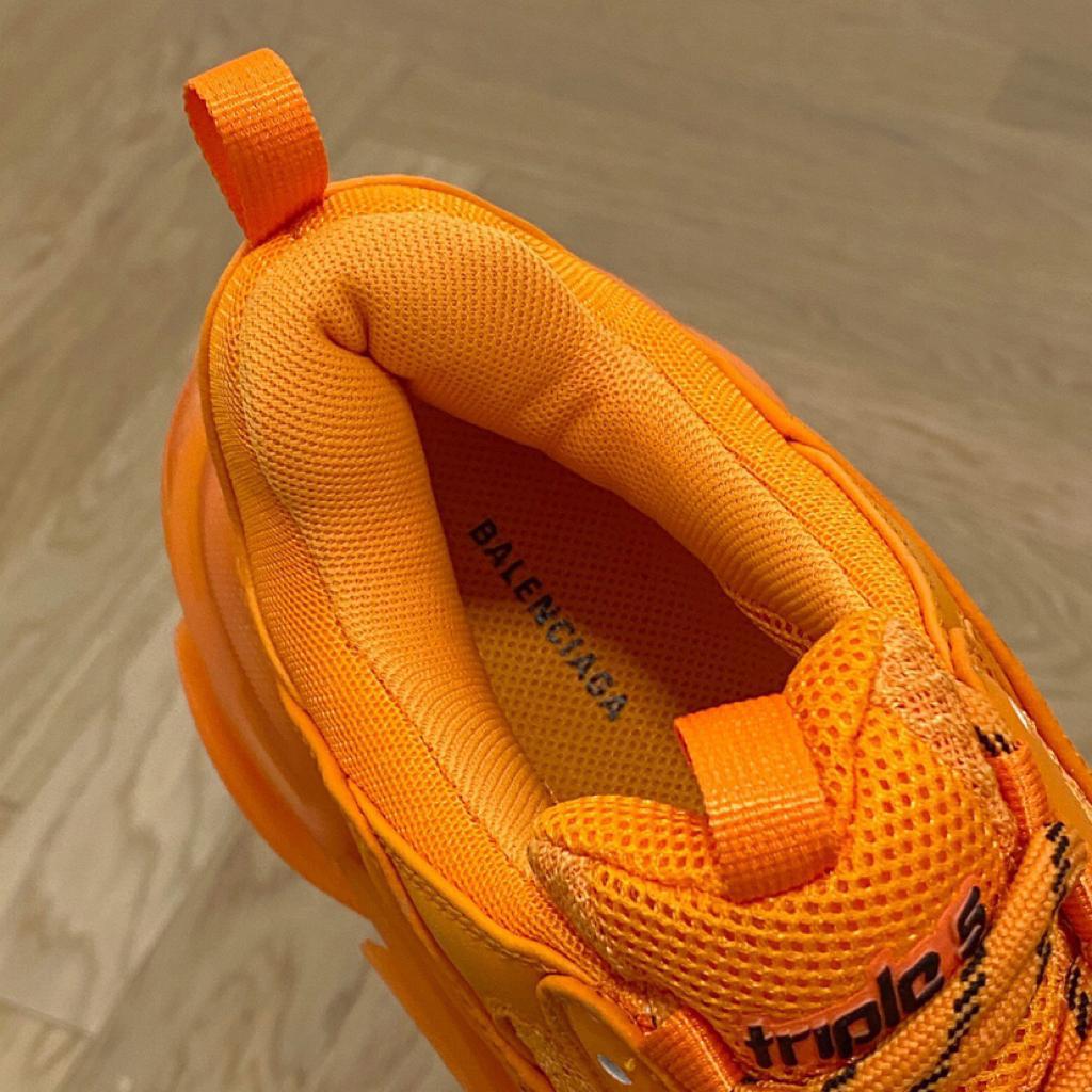 Balenciaga Triple S Clear Sole Orange - vstockx