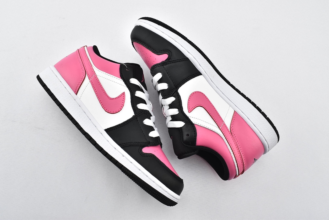 Jordan 1 Low Black Active Fuchsia - vstockx