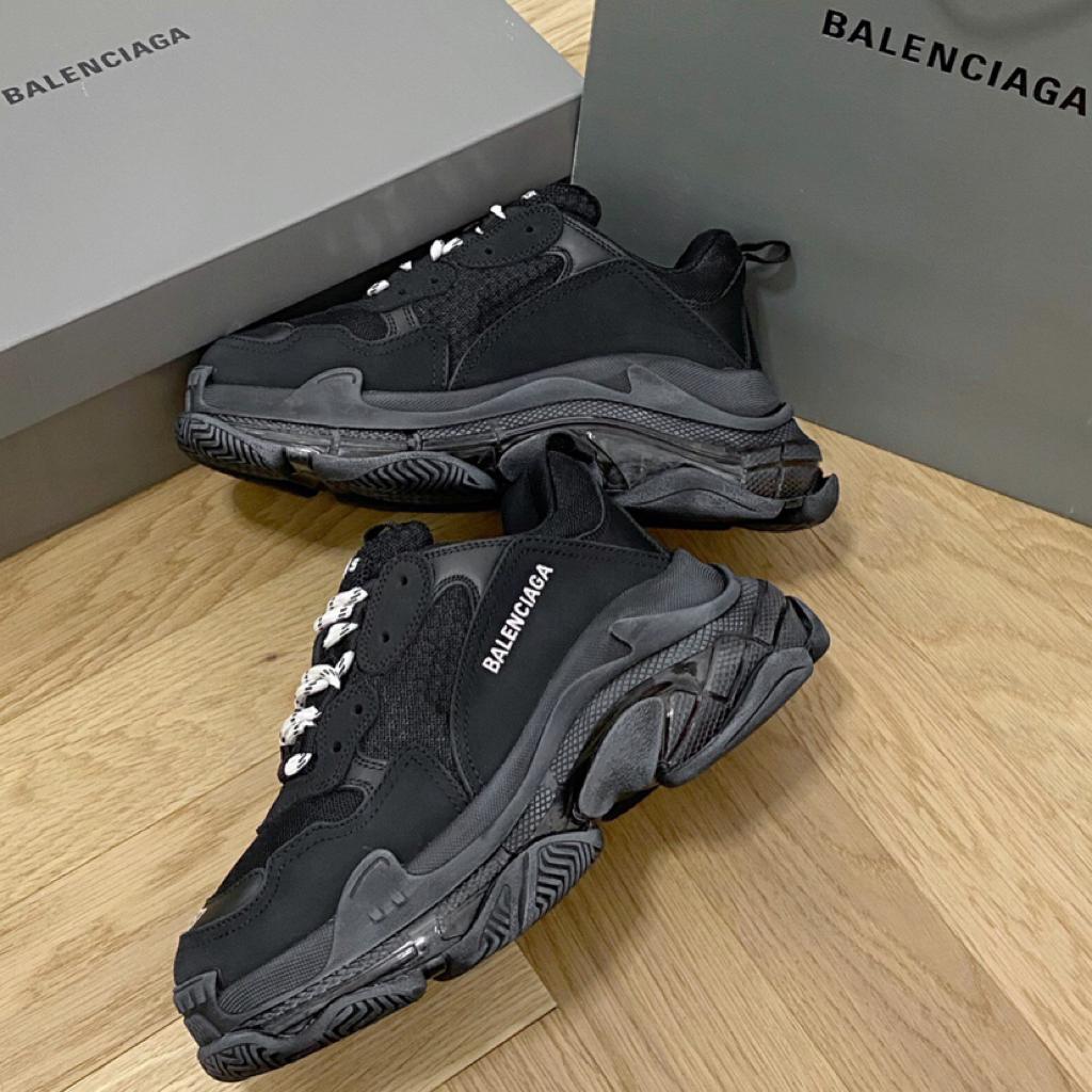 Balenciaga Triple S Clear Sole Double Black (W) - vstockx