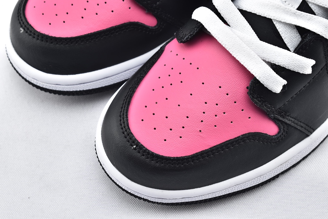 Jordan 1 Low Black Active Fuchsia - vstockx
