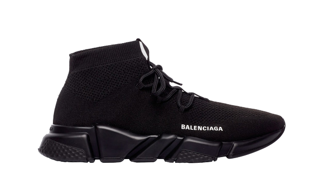 Balenciaga Speed Trainer Lace Up Black - vstockx