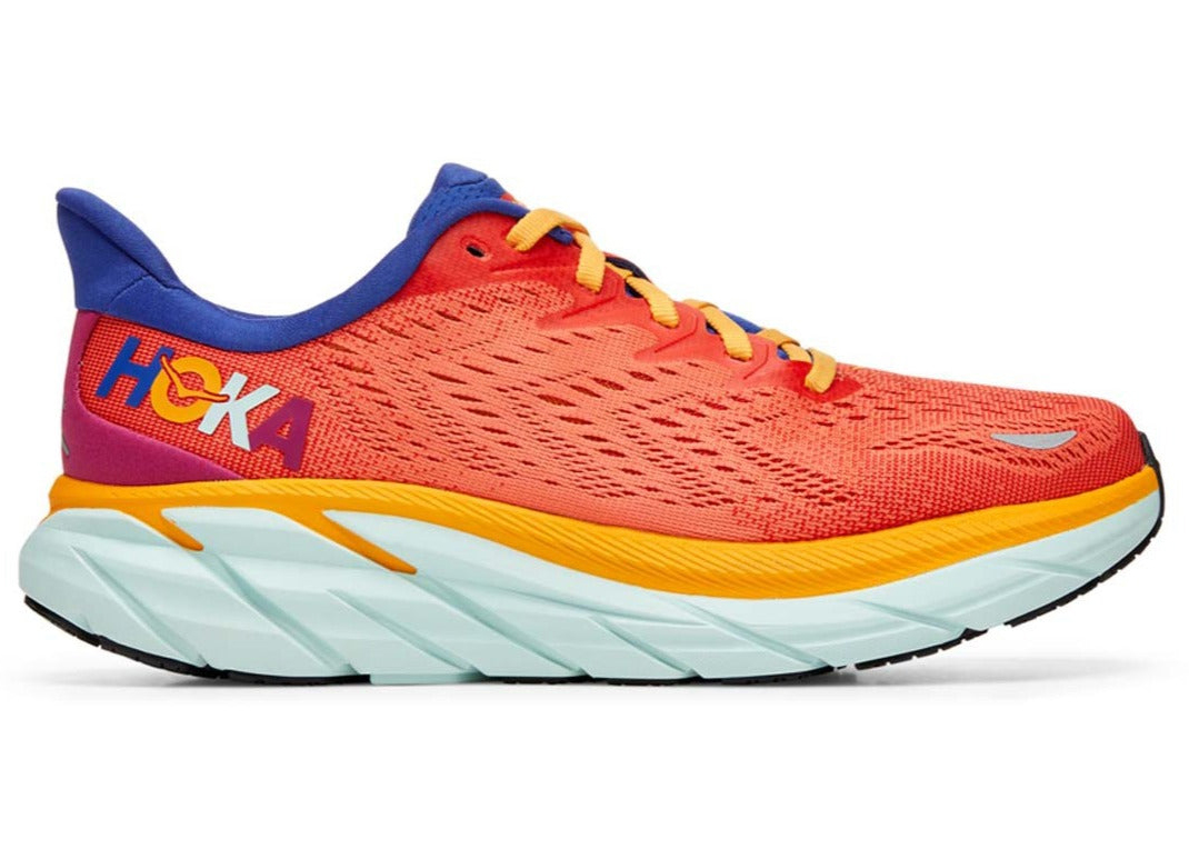 Hoka One One Clifton 8 Fiesta Orange Purple (Women's) - vstockx