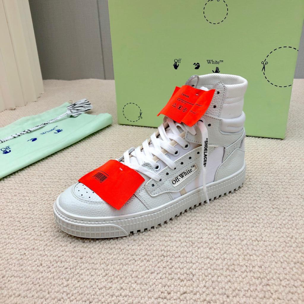 OFF-WHITE Off Court 3.0 Leather White White Orange - vstockx