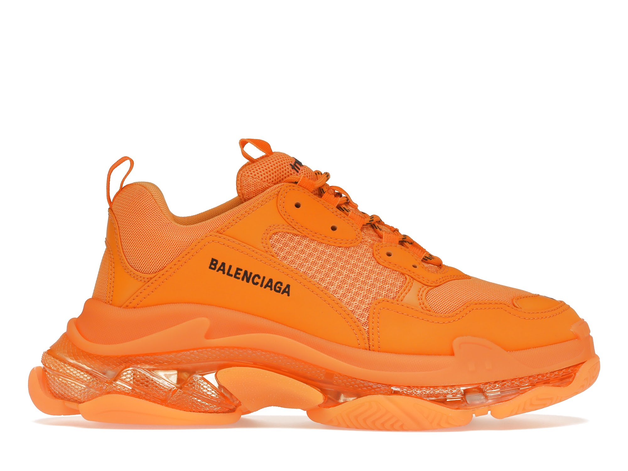 Balenciaga Triple S Clear Sole Orange - vstockx