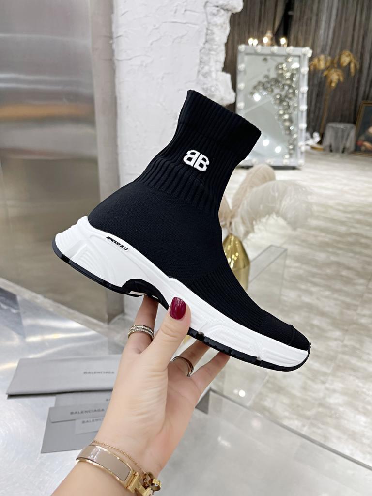 Balenciaga Speed 3.0 Black White - vstockx