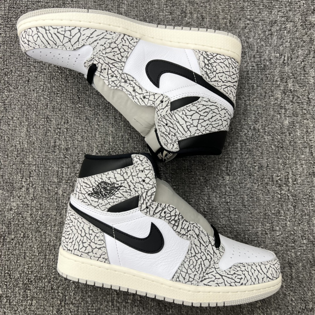 Jordan 1 Retro High OG White Cement - vstockx