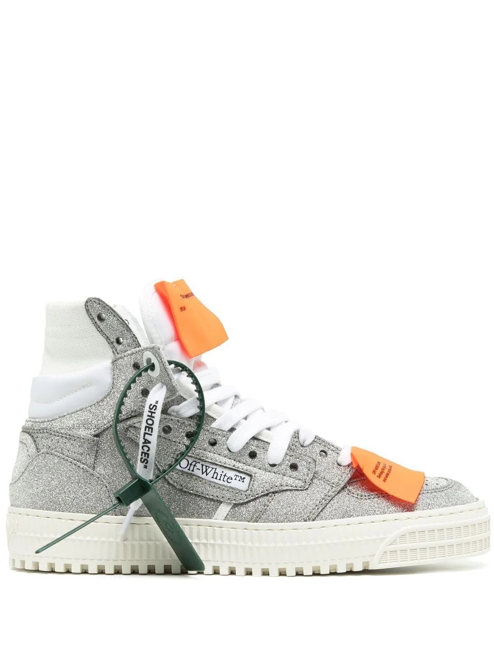 Off-White Off-Court 3.0 glitter high-top sneakers - vstockx