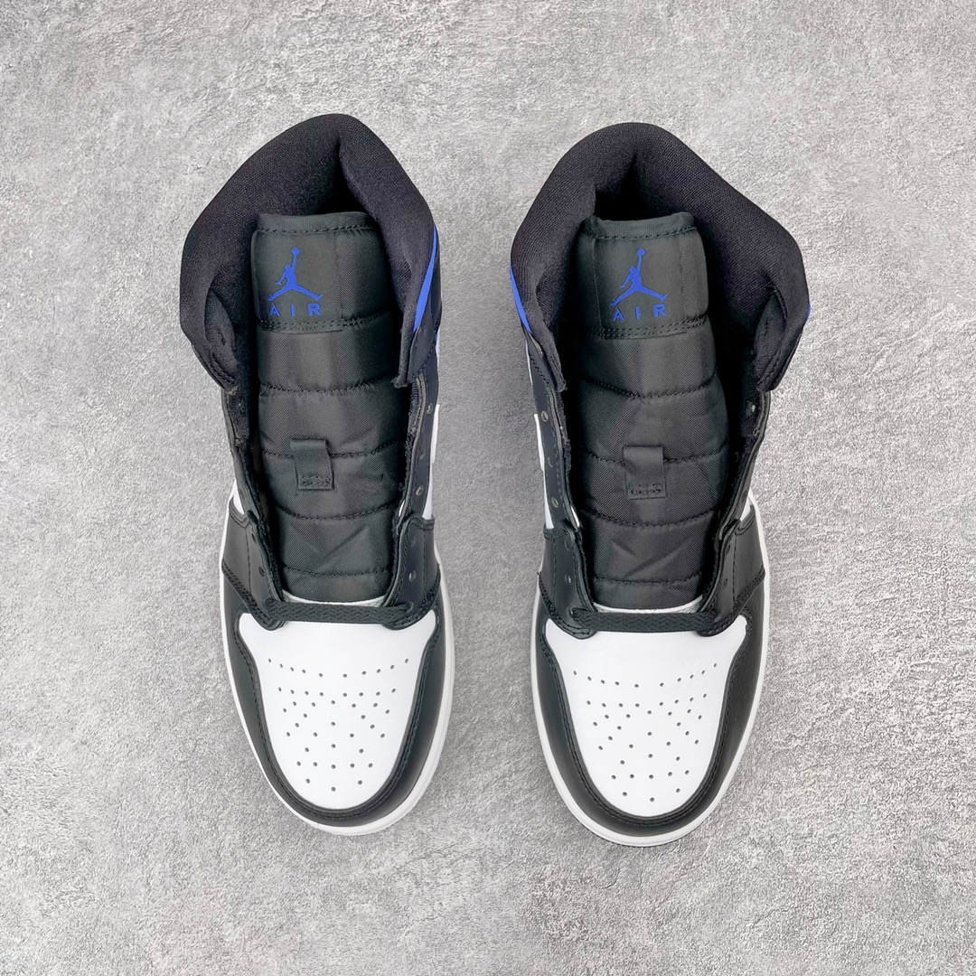 Jordan 1 Mid White Black Racer Blue - vstockx