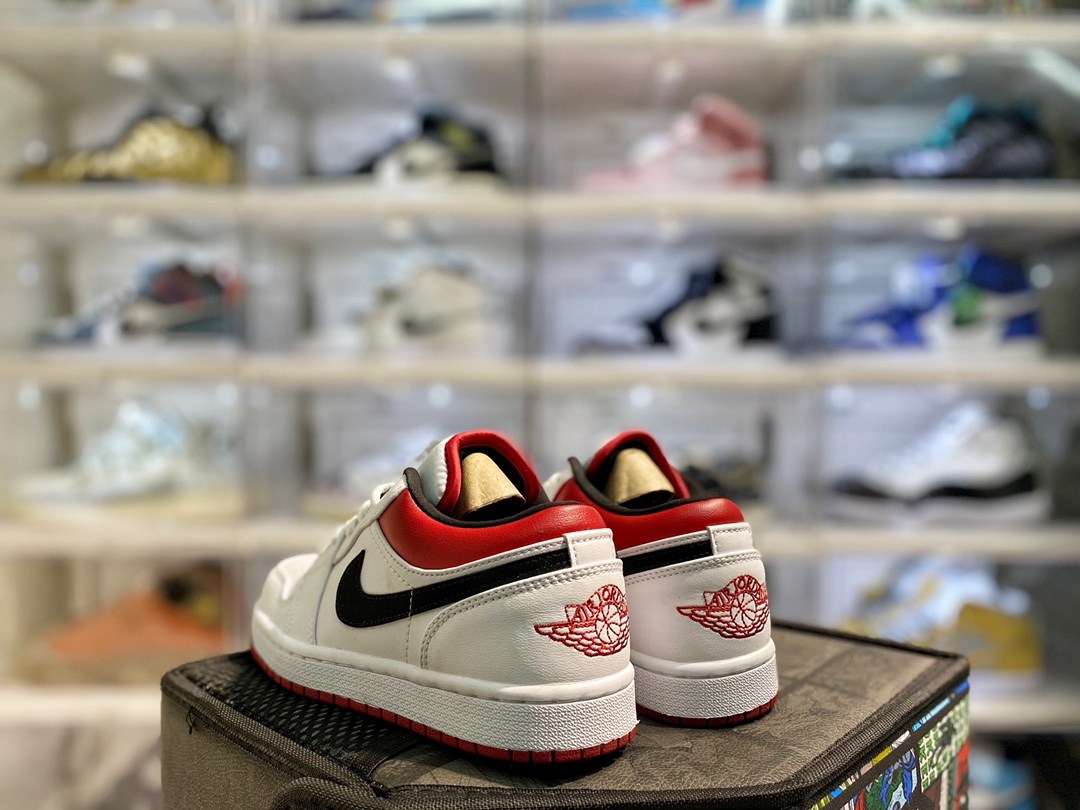 Jordan 1 Low White University Red Black - vstockx