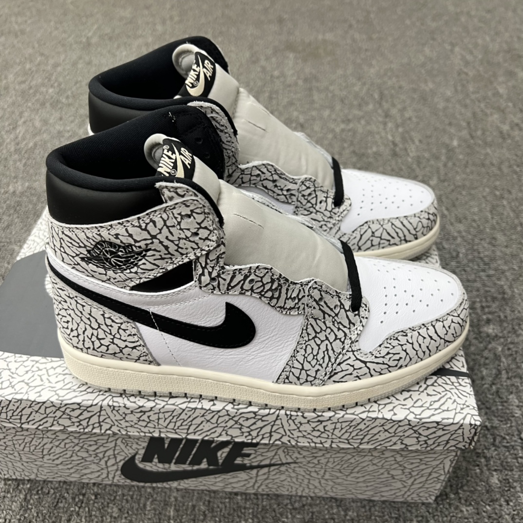 Jordan 1 Retro High OG White Cement - vstockx