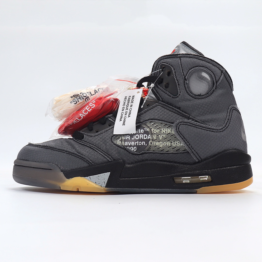Jordan 5 Retro Off-White Black - vstockx