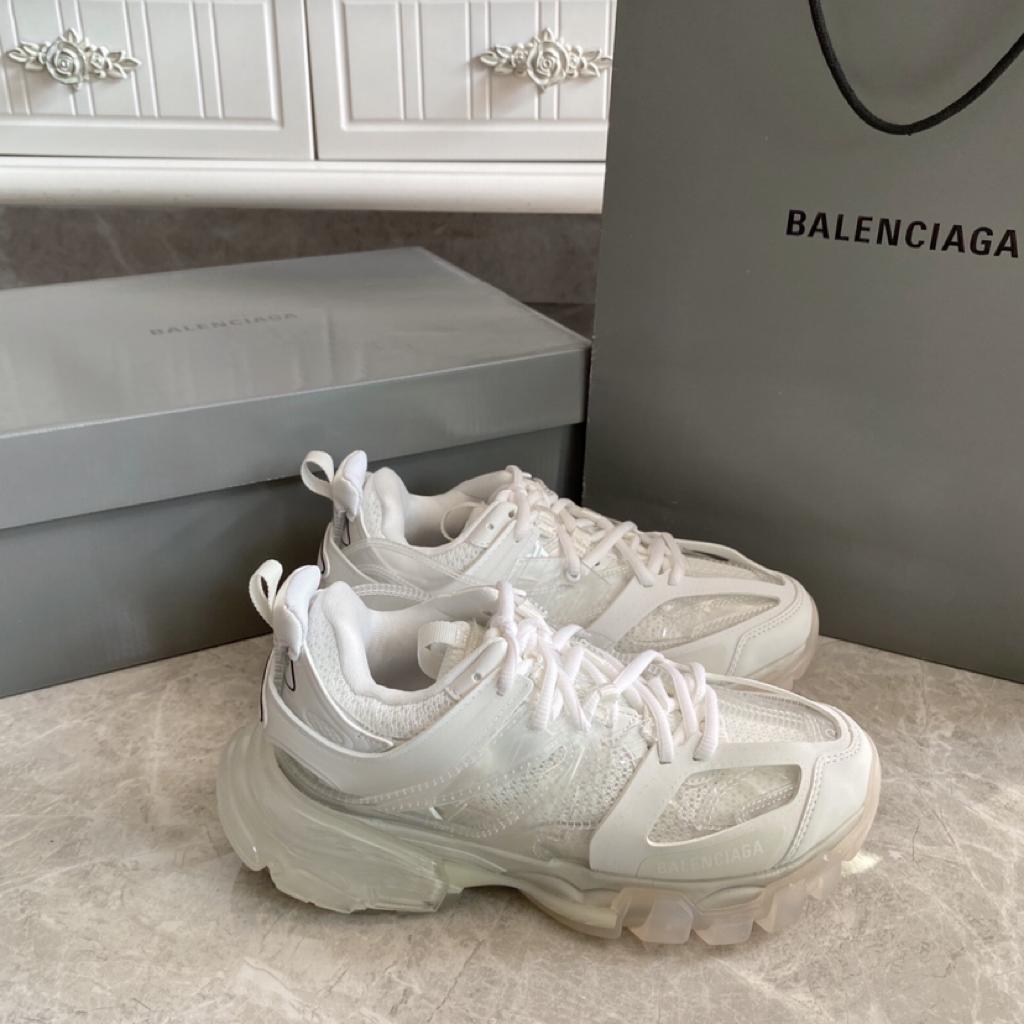 Balenciaga Track Clear Sole White - vstockx