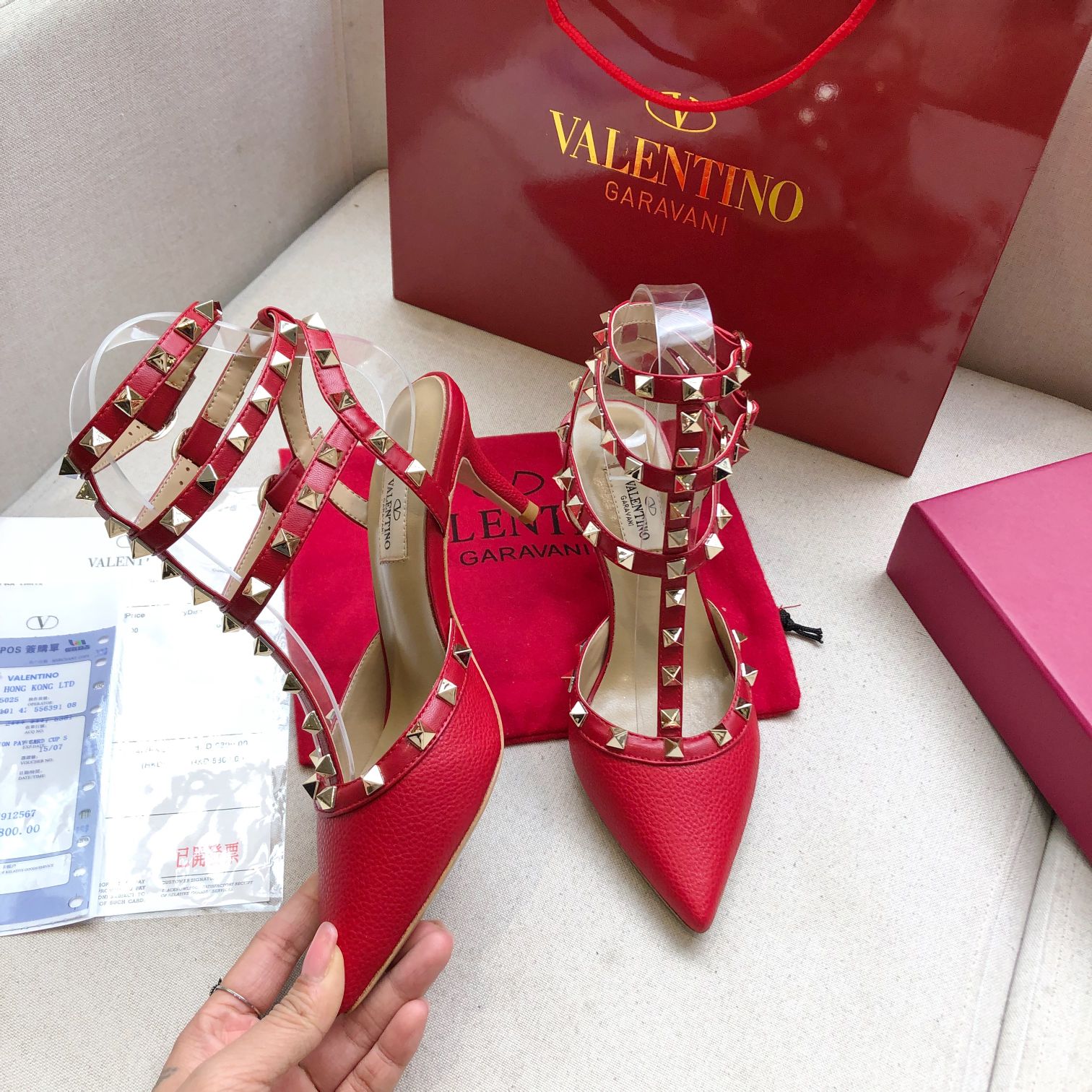 Valentino Garavani Roman Stud 65mm sandals Women 8 - vstockx