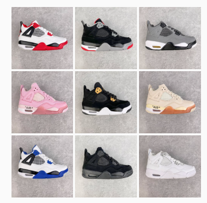 kids nk jordan 4 shoes 9 - vstockx