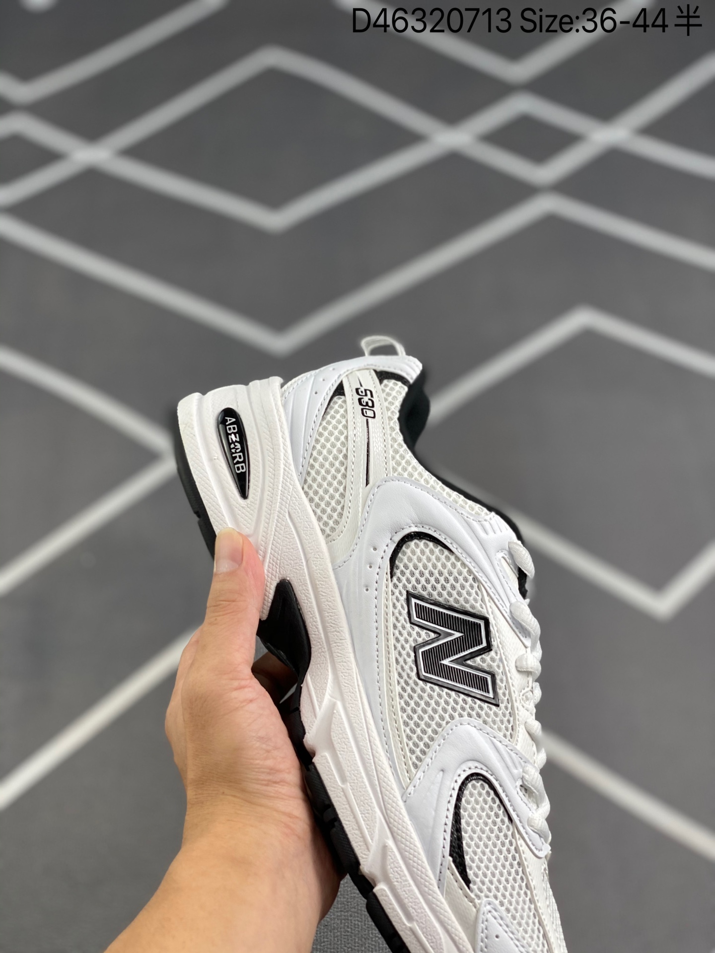 New Balance 530 White Black Details - vstockx