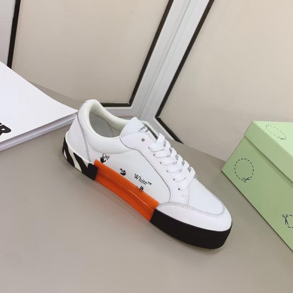 OFF-WHITE Vulcanized Low Canvas White Black - vstockx