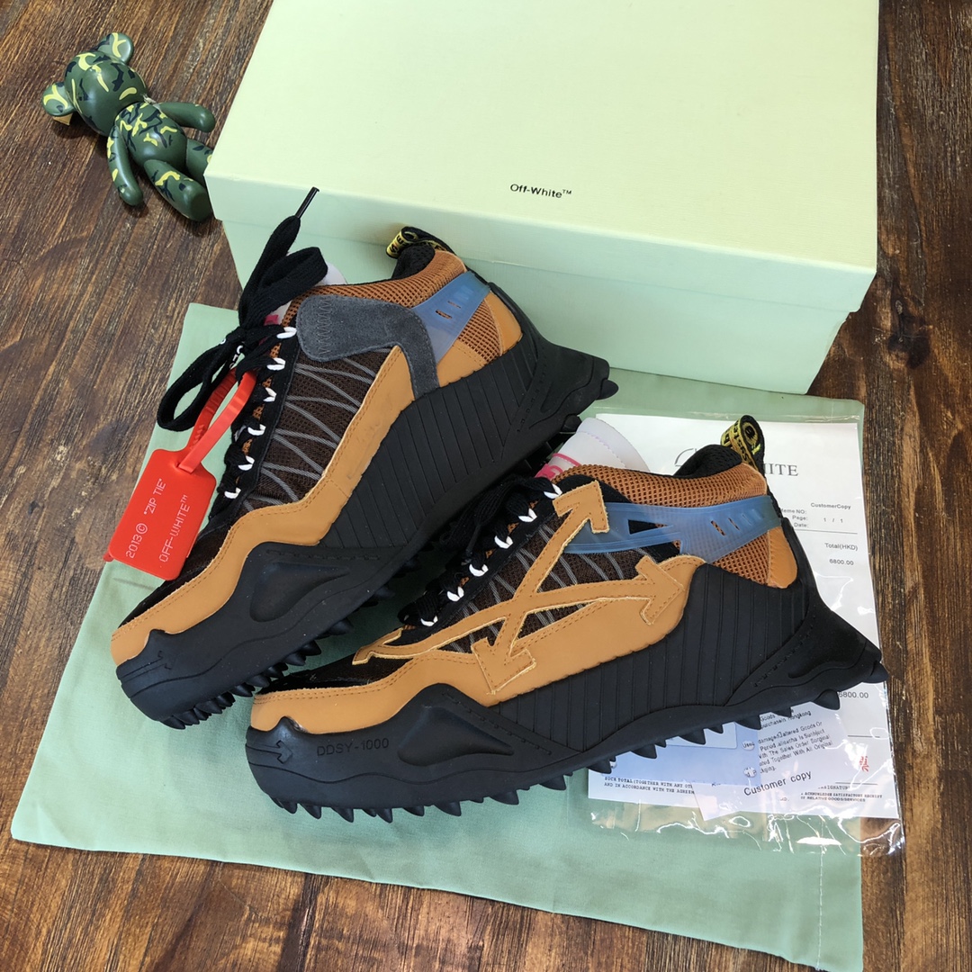 Off-White Odsy-1000 Khaki Brown - vstockx