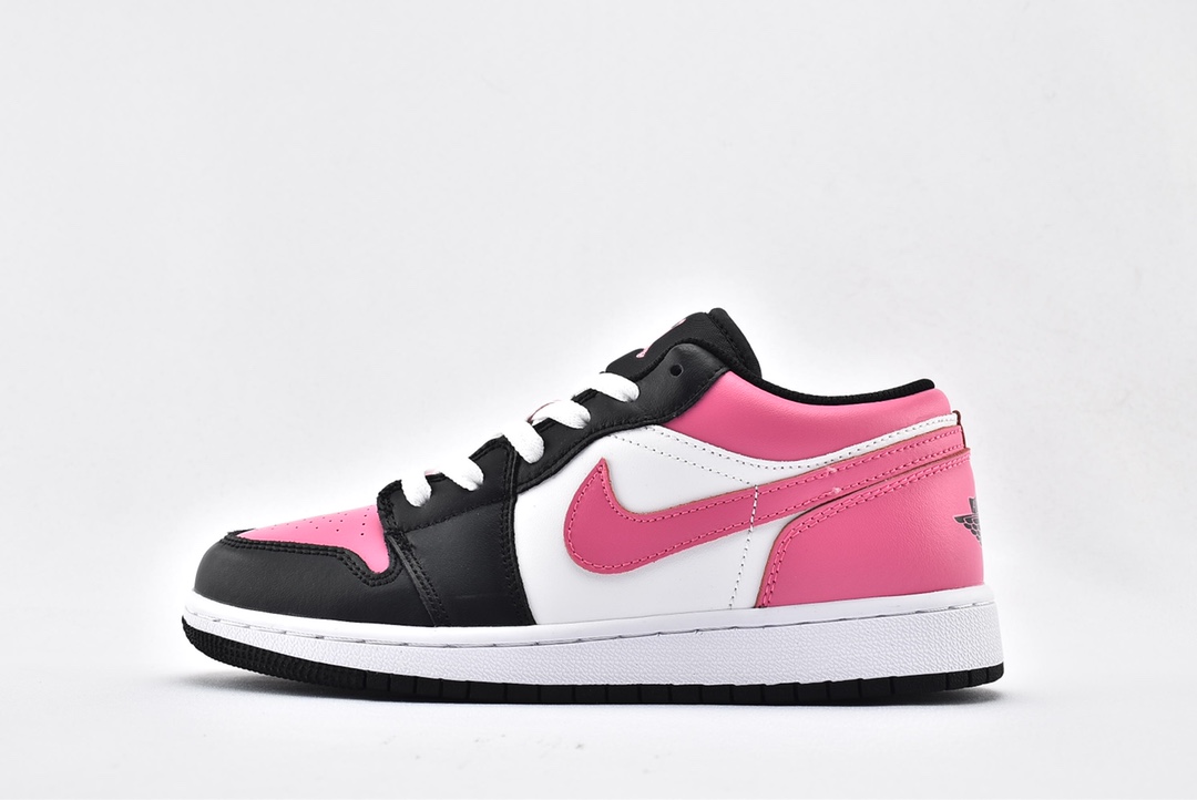 Jordan 1 Low Black Active Fuchsia - vstockx
