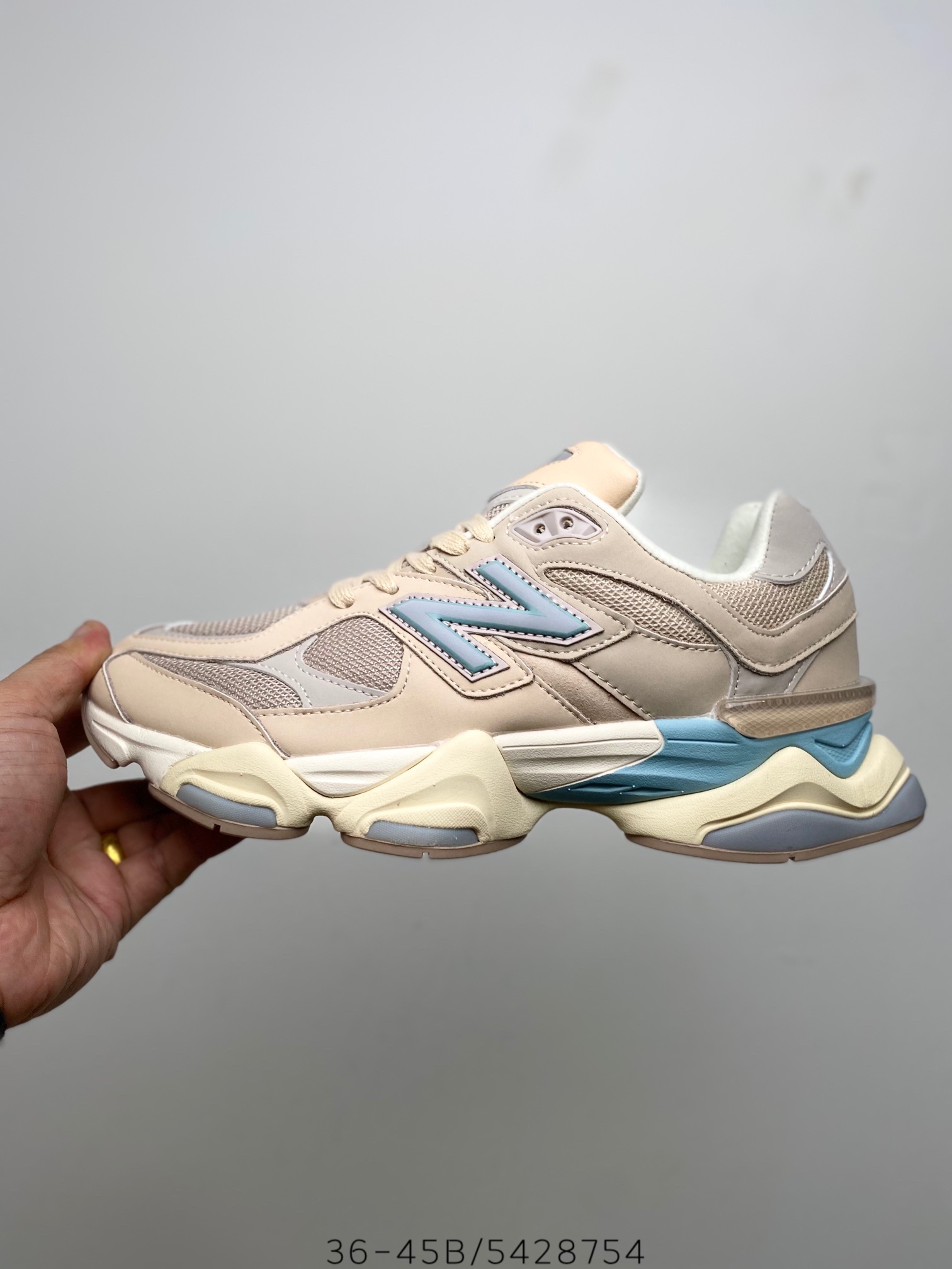 New Balance 9060 Ivory Cream Pink Sand - vstockx