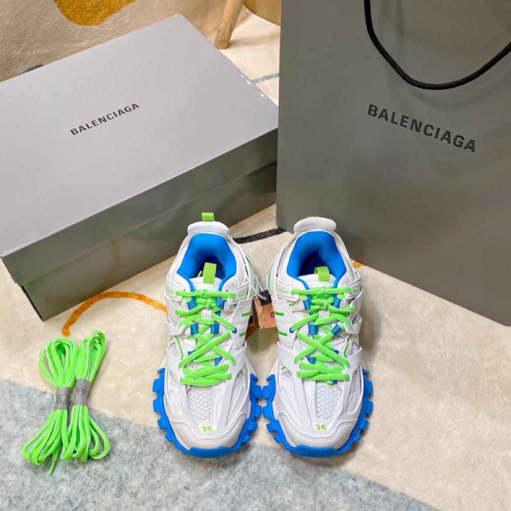 Balenciaga Track White Blue Green - vstockx
