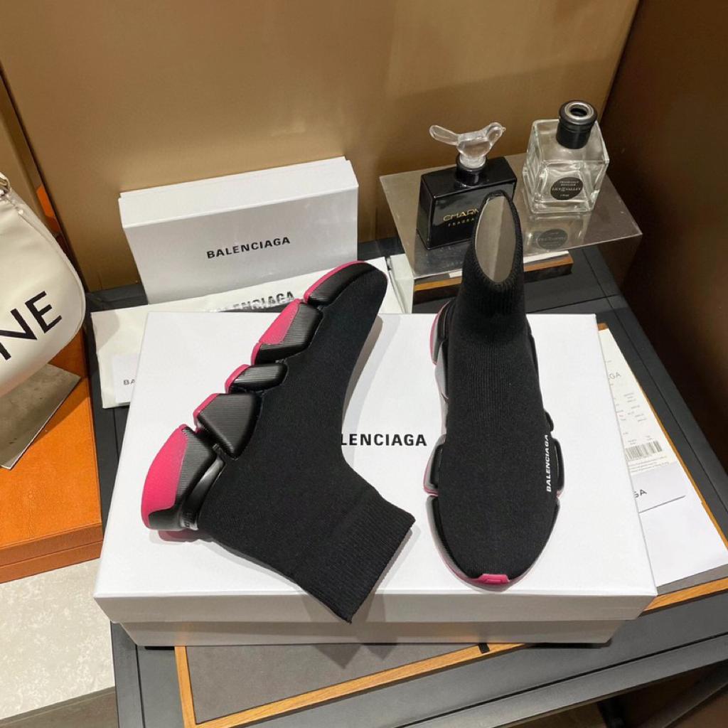 Balenciaga Speed 2.0 sneakers pink black - vstockx