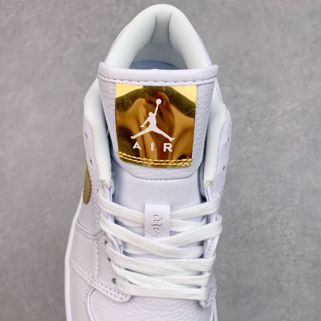 Jordan 1 Low White Metallic Gold (W) - vstockx