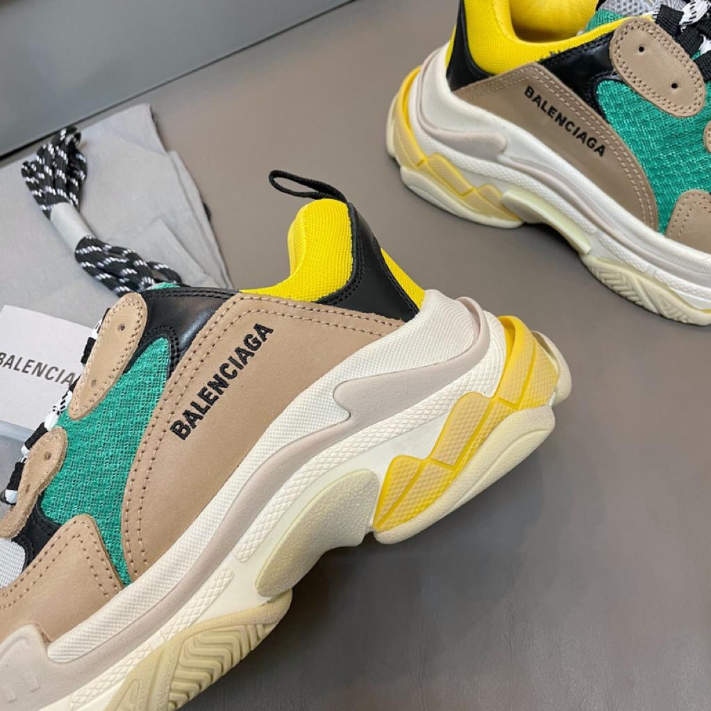 Balenciaga Triple S Beige Green Yellow (2018 Reissue) - vstockx