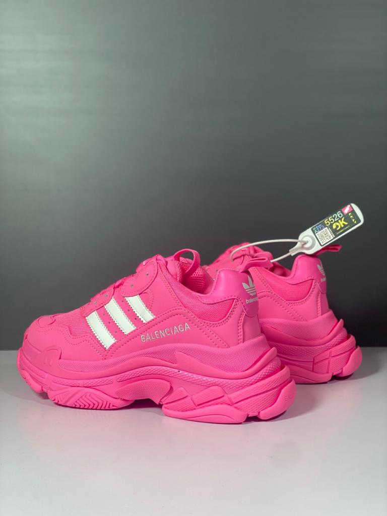 Balenciaga x adidas Triple S Neon Pink (W) - vstockx