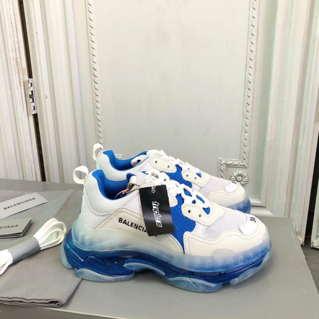 Balenciaga Triple S White Blue - vstockx