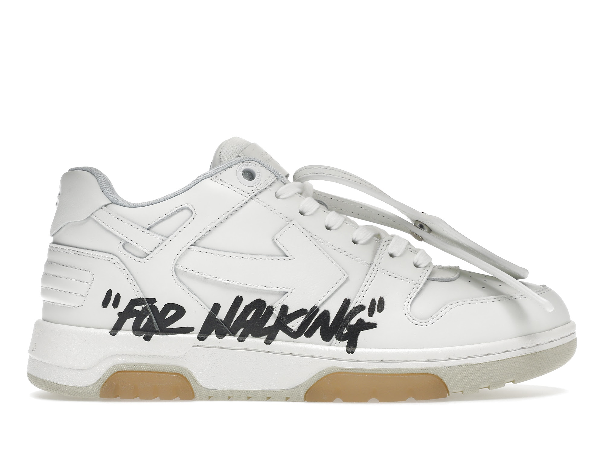 OFF-WHITE Out Of Office OOO Low Tops For Walking White Black - vstockx